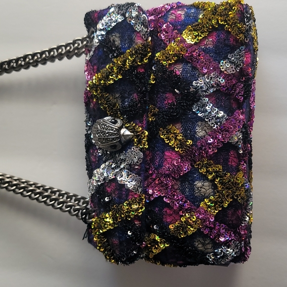 Sequined Mini Kensington Crossbody Bag  KURT GEIGER LONDON - Picture 5 of 14